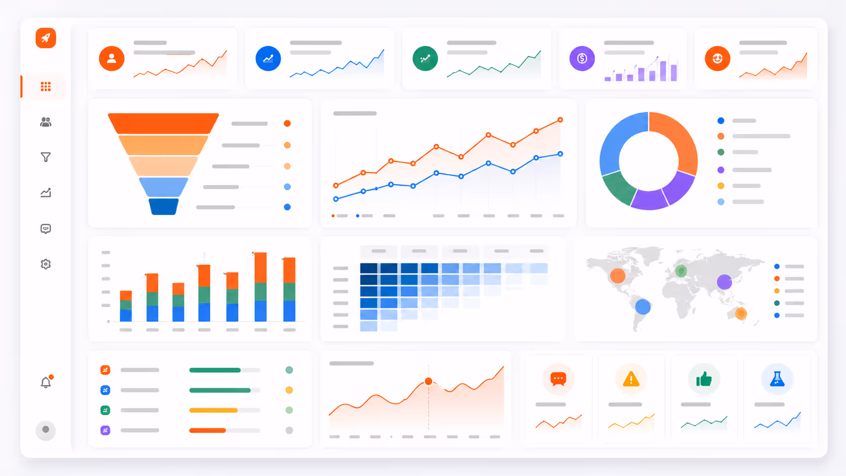 Product launch KPI dashboard tracking acquisition, activation, adoption, revenue, and satisfaction metrics