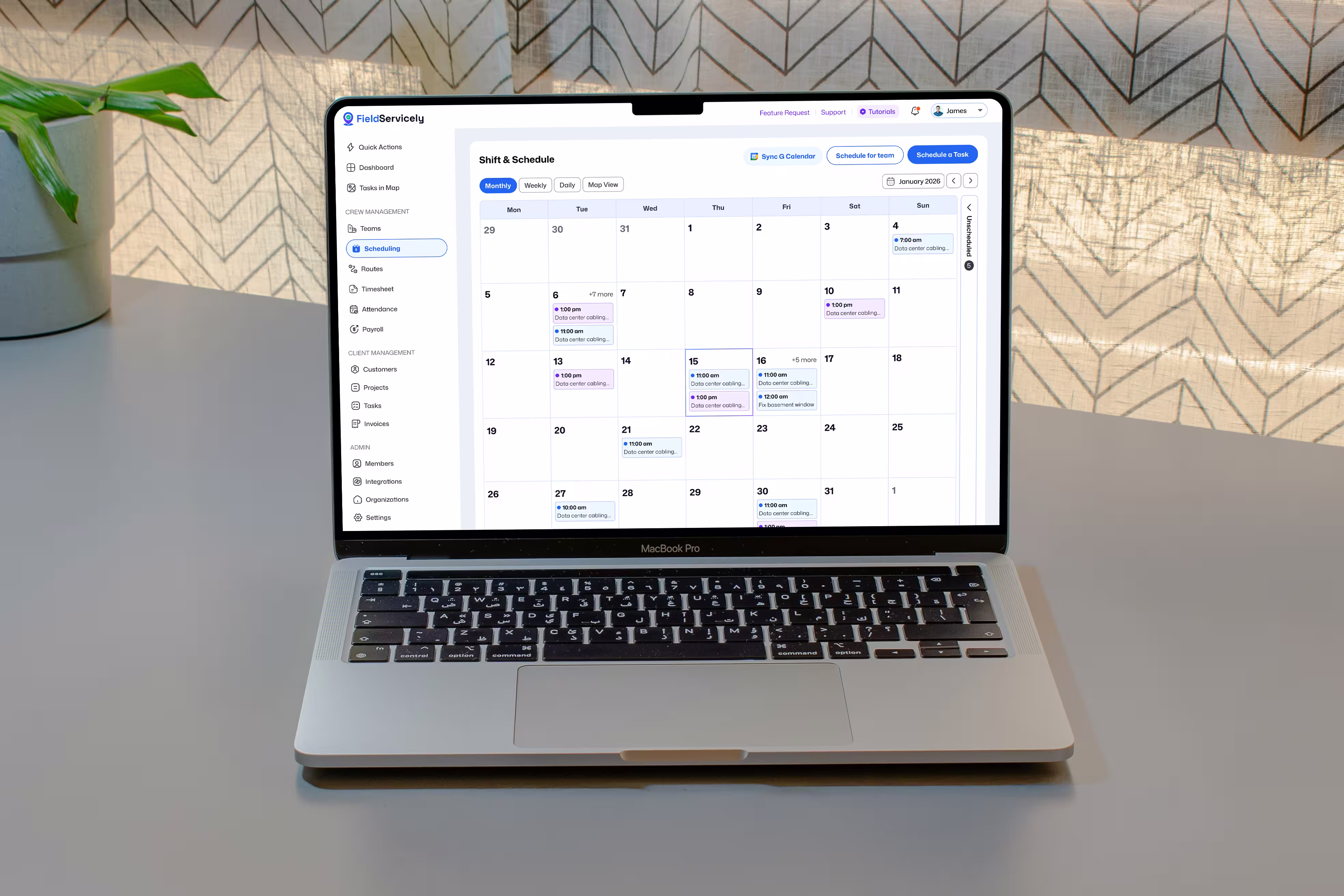 Fieldservicely project preview
